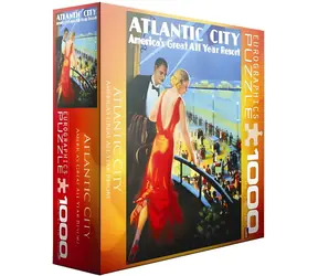 EUROGRAPHICS Puzzle-Poster: Atlantic City / 1000 Teile / 48,89 x 67,63 cm