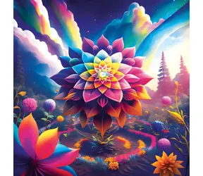 MAGNOLIA Puzzle Blume des Lebens / 1023 Teile / 60 x 60 cm
