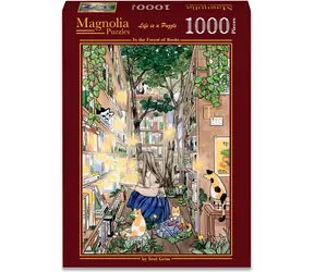 MAGNOLIA Puzzle „Im Wald der Bücher“ / 1000 Teile / 48 x 68 cm