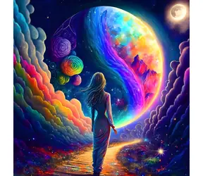 MAGNOLIA Puzzle Astral Visit / 1023 Teile / 60 x 60 cm