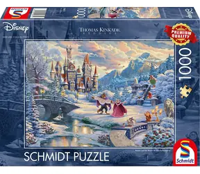 Schmidt Puzzle Disney: Die Schöne und das Biest - Winterzauber / 1000 Teile / ab 12 Jahren