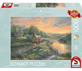 Schmidt Puzzle Morgendämmerung im Smaragdtal / 1000 Teile