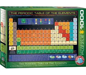EUROGRAPHICS Puzzle Periodensystem der Elemente / 1000 Teile / 67,6 × 48,9 cm