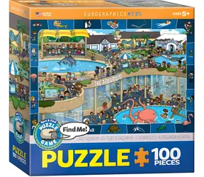 EUROGRAPHICS Puzzle Spot & Find Crazy Aquarium / 100 Teile / 48,3 x 33 cm