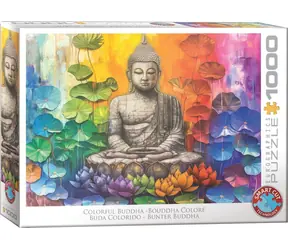 EUROGRAPHICS Puzzle Bunter Buddha / 1000 Teile / 68 x 48 cm