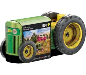 EUROGRAPHICS Puzzle in der Blechdose: Alter Traktor / 550 Teile / 48 × 33 cm