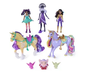 Spin Master Einhorn Academy Abenteuer-Set / Spielset / Ravenzella, Sophia, Ava, Wildstar, Leaf / ab 4 Jahren