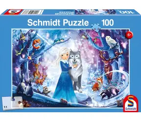 Schmidt Puzzle Prinzessin im verschneiten Wald / 100 Teile