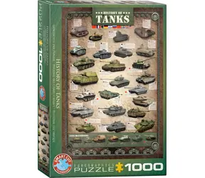 EUROGRAPHICS Puzzle Geschichte der Panzer / 1000 Teile / 48,9 × 67,6 cm
