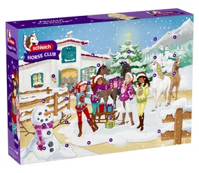 Schleich Adventskalender Reitclub 2026 Winter Reiten / ab 4 Jahren / Kunststoff