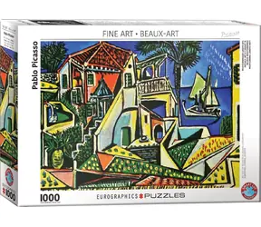 EUROGRAPHICS Puzzle Mediterrane Landschaft / 1000 Teile / 68 x 48 cm