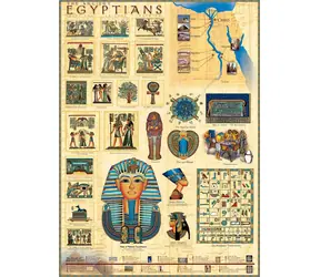 EUROGRAPHICS Puzzle Alte Ägypter / 1000 Teile / 67,6 × 48,9 cm