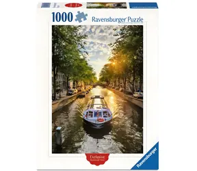Ravensburger Puzzle Amsterdam Grachtenfahrt / 1000 Teile / 70 x 50 cm