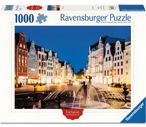 Ravensburger Puzzle Rostock bei Nacht / 1000 Teile