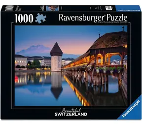 Ravensburger Puzzle Schöne Schweiz: Kapellbrücke, Luzern / 1000 Teile / 70 x 50 cm