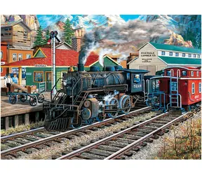 EUROGRAPHICS Puzzle Alter Bahnhof / 1000 Teile / 68 x 48 cm