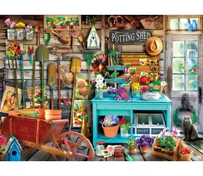 EUROGRAPHICS Puzzle „Im Schuppen“ / 1000 Teile / 67,63 x 48,89 cm