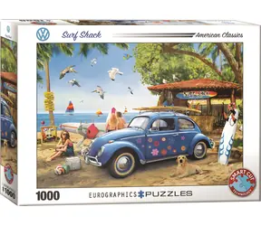 EUROGRAPHICS Puzzle VW Käfer und Surfer / 1000 Teile / 68 x 48 cm
