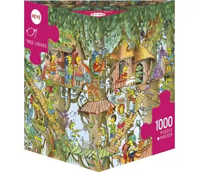 HEYE Puzzle Baumhäuser / 1000 Teile / 50 × 70 cm