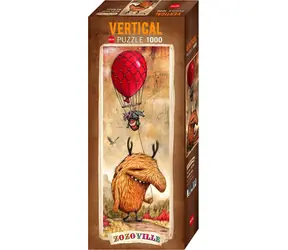 HEYE Vertikalpuzzle Zozoville: Roter Ballon / 1000 Teile / 33 × 95 cm