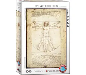 EUROGRAPHICS Puzzle Vitruvianischer Mensch / 1000 Teile / 48,89 x 67,63 cm