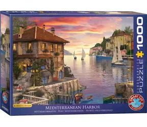 EUROGRAPHICS Puzzle Mittelmeerhafen / 1000 Teile / 67,63 × 48,89 cm