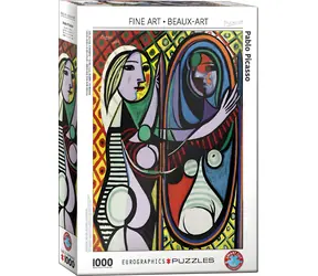 EUROGRAPHICS Puzzle Mädchen vor dem Spiegel / 1000 Teile / 48 × 68 cm