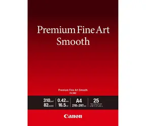 Canon FA-SM2 Premium Fine Art Fotopapier, glatt, weiß, matt, A4, 310 g/m, 25 Blatt
