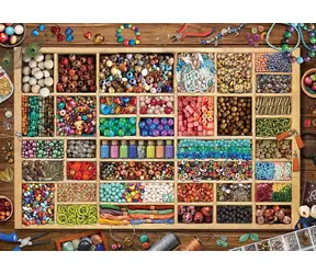EUROGRAPHICS Puzzle Lauras Perlensammlung / 1000 Teile / 68 x 48 cm