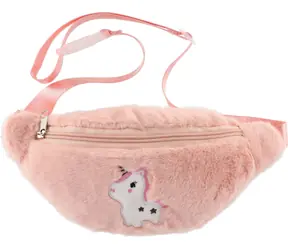 TEDDIES Plüsch-Einhorn-Bauchtasche / Bauchtasche / Verstellbarer Riemen / Metallreißverschluss