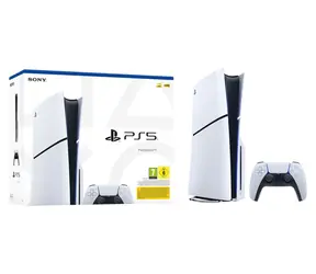 Sony PlayStation 5 Slim, weiß / Spielkonsole / Disc-Edition / 1 TB SSD / Wi-Fi 6 / Bluetooth 5.1