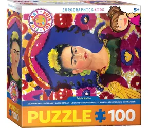 EUROGRAPHICS Puzzle Selbstporträt Frida Kahlo / 100 Teile / ab 5 Jahren / 33 x 48,3 cm