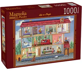 MAGNOLIA Puzzle „Zuhause, süßes Zuhause“ / 1000 Teile / 68 x 48 cm