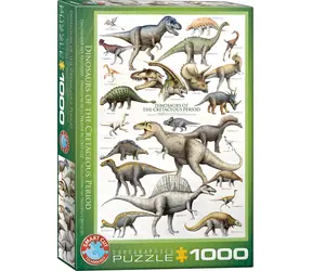 EUROGRAPHICS Puzzle Welt der Dinosaurier: Kreidezeit / 1000 Teile / 48,89 × 67,63 cm