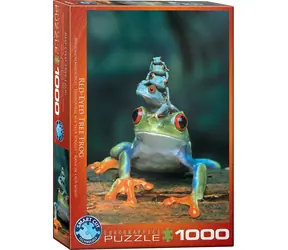EUROGRAPHICS Puzzle Rotaugenlaubfrosch / 1000 Teile / 48,89 × 67,63 cm