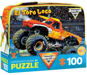 EUROGRAPHICS Puzzle El Toro Loco Monster Jam in einer Snackbox / 100 Teile / 48 x 33 cm