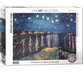 EUROGRAPHICS Puzzle Sternennacht über der Rhône / 1000 Teile / 68 x 48 cm