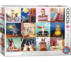 EUROGRAPHICS Puzzle Lustige Hasen / 1000 Teile / 68 x 48 cm