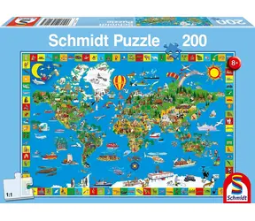 Schmidt Puzzle Deine wundervolle Welt / 200 Teile / 43,2 × 29,1 cm