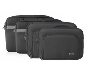 4smarts Target Eco Clamshell 15-16" schwarz / Laptoptasche / für Laptops bis 16" / RPET-Material