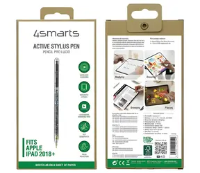 4smarts Pencil Pro Lucid transparent / Stylus-Stift / Für Apple iPad / Magnetisches Laden / Kapazitive Spitze