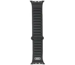 Audi Magnetring-Armband für Apple Watch 40/41/42 mm, schwarz / Magnetverschluss / Kunstleder