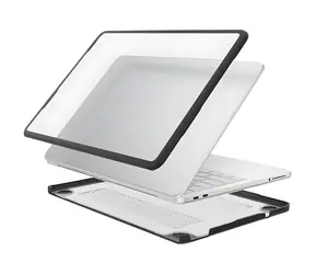 4smarts Schutzhülle, transparent, schwarzer Rahmen / Schutzhülle / Apple MacBook Neo
