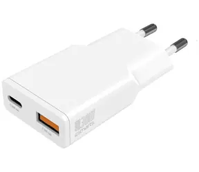 4smarts PDPlug Duos Slim weiß / Netzteil / GaN / USB-C + USB-A / 30 W