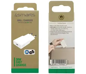 4smarts PDPlug Slim weiß / Netzteil / GaN / USB-C / 30 W / PD