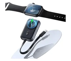 USAMS CD245 Titan / Kabelloses Ladegerät für Apple Watch / Powerbank 1200 mAh / USB-C-Kabel