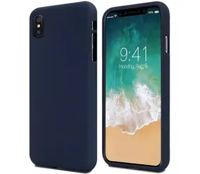 Mercury Soft Feeling Hülle für Apple iPhone 12/12 Pro, Mitternachtsblau / Hülle / TPU / matt