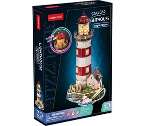 CubicFun 3D-Puzzle Leuchtturm (Nacht-Edition) / 72 Teile