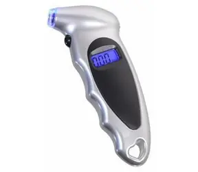 Compass Reifendruckmesser SILBER / Reifendruckmesser / 0-7 bar / Beleuchtetes Display und Ventil