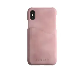 Bugatti Snap London Ultrasuede pink / Rückseite / Apple iPhone X / Kunstleder